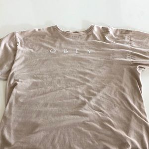 Tan obey shirt